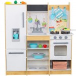 Bucataria de joaca pentru copii KidKraft Fresh Harvest Kitchen cu sunete si luminii 22 accesorii 